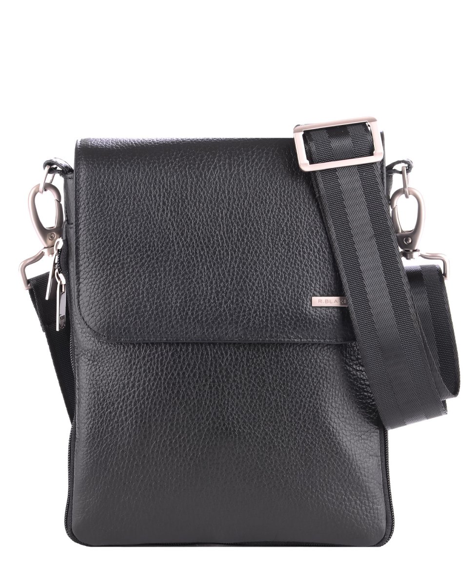 51687 Сумка MORRIS DEERSKIN кожа (черный) (Черный/20*23*2,5/натуральная кожа/R.Blake)