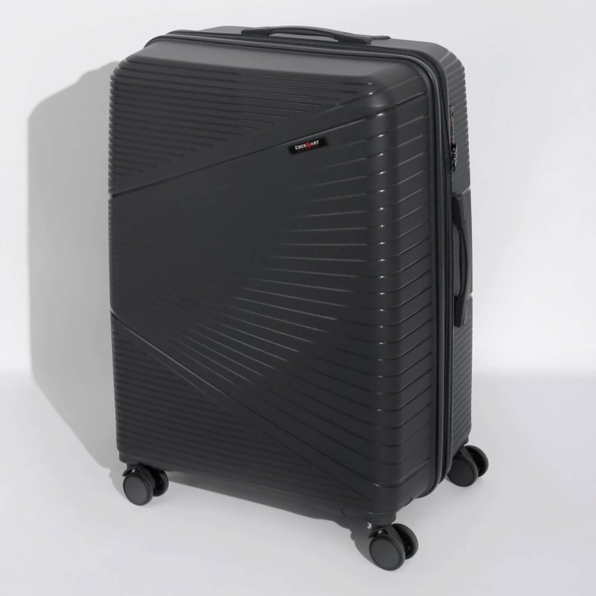 49M-008-424 Чемодан 4-х колесный (серый/44*69*29/полипропилен/M/4,0 кг/75 литров/Eberhart)