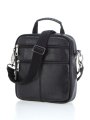 21132 Сумка мужская натуральная кожа (Черный/19*21*4,5/натуральная кожа)