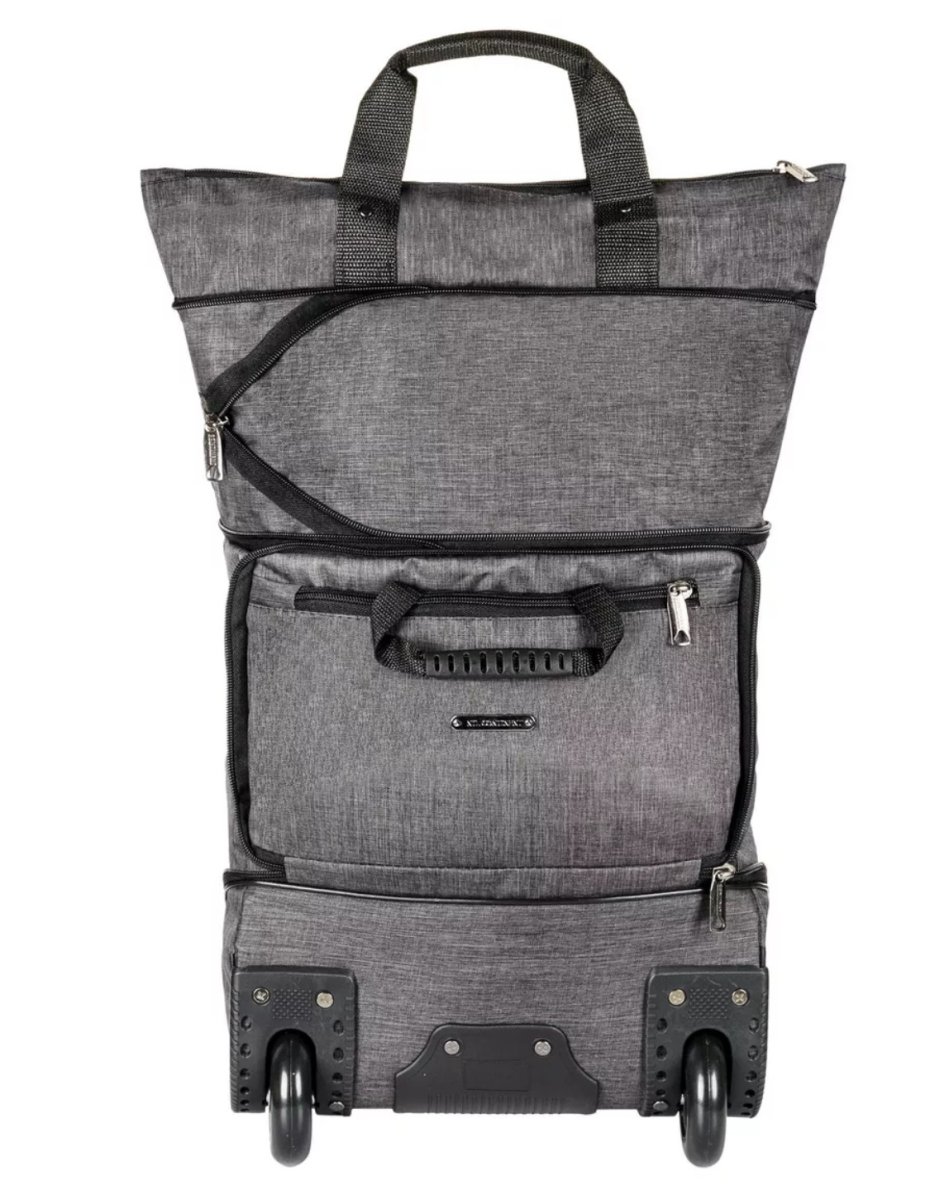 М-40-1 Сумка на колесах катионик серый (серый/34*47*17/62/катионик/NTL Continent)