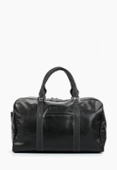 2-230 Сумка дорожная экокожа (черный) (черный/50*28*27/экокожа/ANTAN)