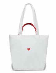 1-178 Сумка молодёжная (Любовь/белый) (Белый/36*41*12/текстиль/ANTAN)
