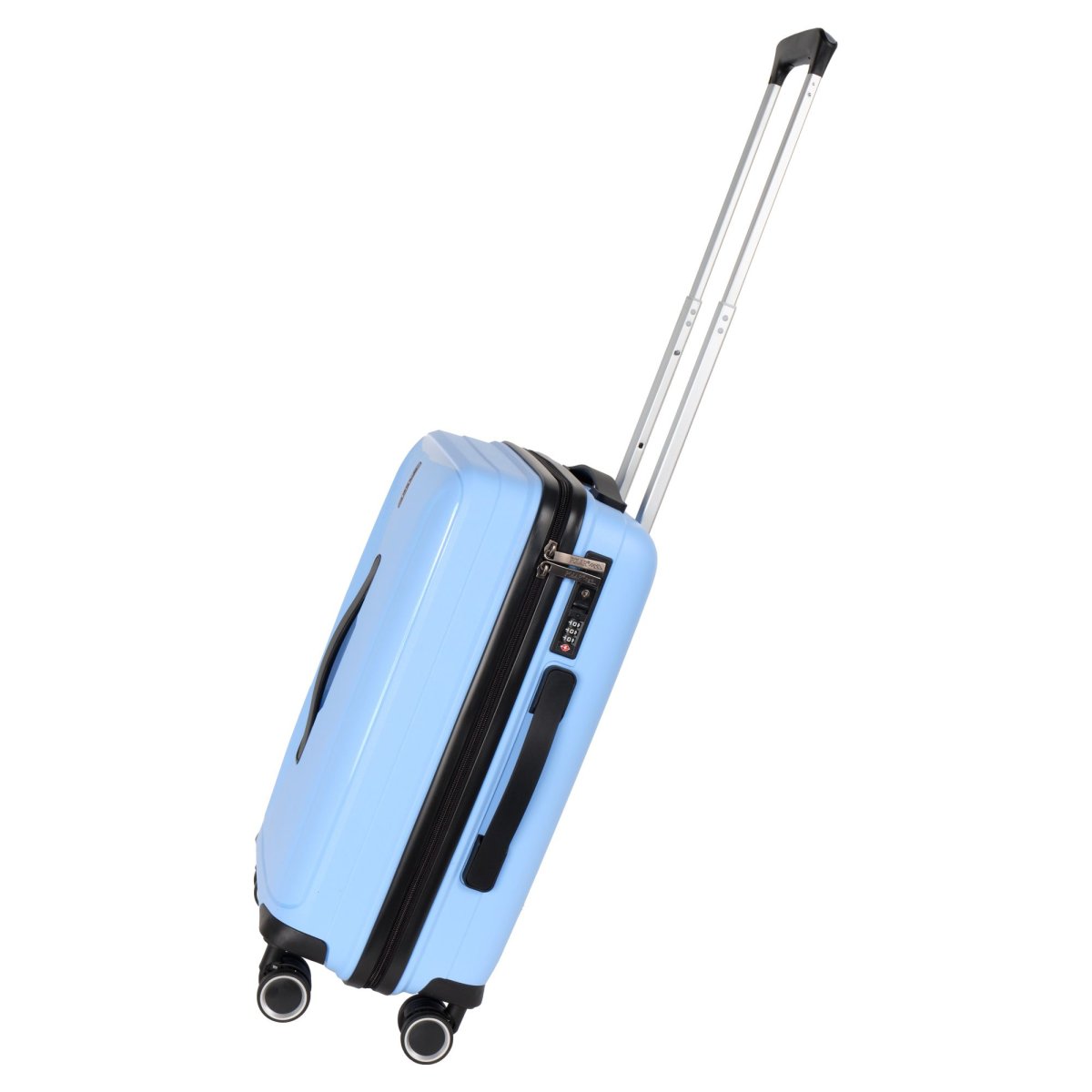 РР829 (3-ой) Blue (20) пластик PP (полипропилен)  чемодан малый (голубой/33*55*23/полипропилен/S/3,0 кг/36 литров/Polar)