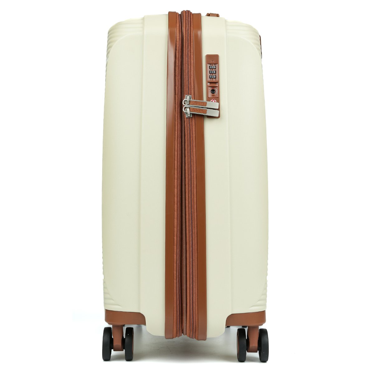 EN1010-24-13 FABRETTI Чемодан 4-х колесный 100% полипропилен (Бежевый/46*67*29/полипропилен/M/FABRETTI)