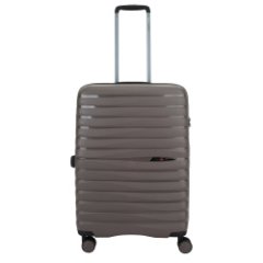 46D-012-420 Чемодан 4-х колесный (Серый/38*55*20/полипропилен/S/2,1 кг/35 литров/Eberhart)