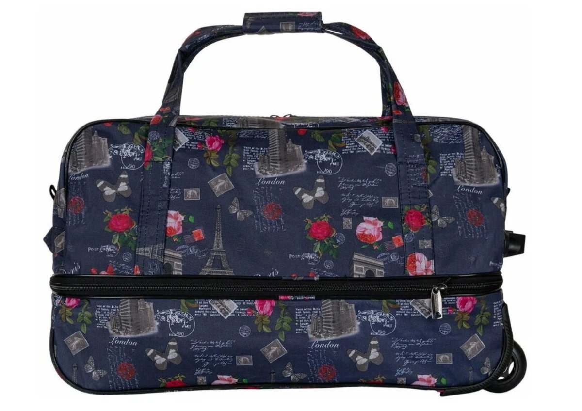 М-16 Сумка на колесах дизайн париж (Серый/49*32*28/полиэстер/NTL Continent)