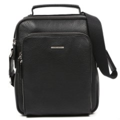 L15938-2 FABRETTI Сумка мужская натуральная кожа (черный/22*25*7)