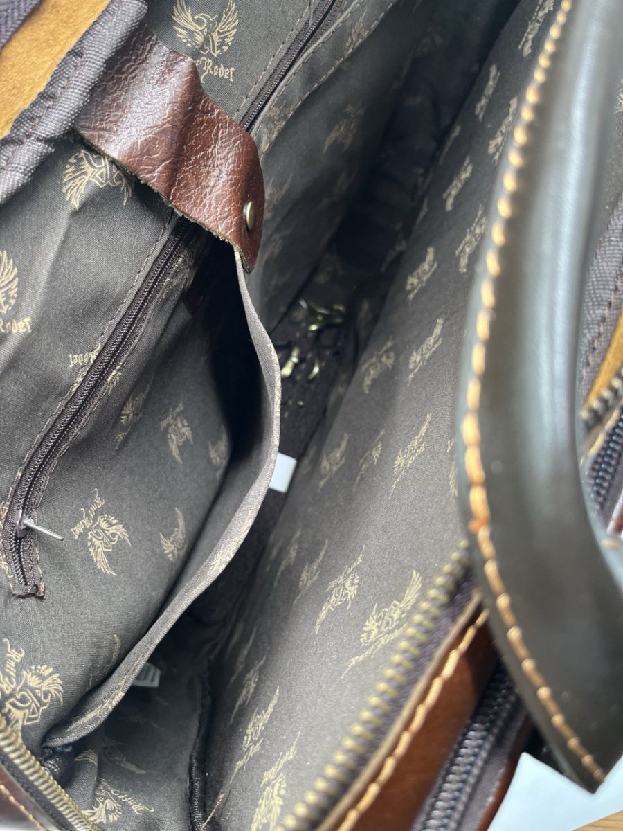 4063 (Brown) Сумка мужская натуральная кожа (коричневый/39*30*6,5/натуральная кожа/Hogerland)