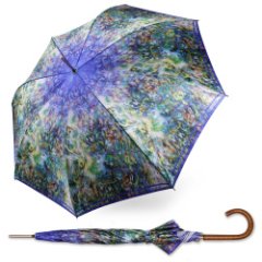 618144 Зонт женский трость,полуавтомат,сатин. ручка пласт. крюк (сатин/Goroshek)