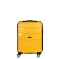 EN7520-20-7 FABRETTI Чемодан 4-х колесный 100% полипропилен (Жёлтый/38*55*18/полипропилен/S/2,8 кг/FABRETTI)