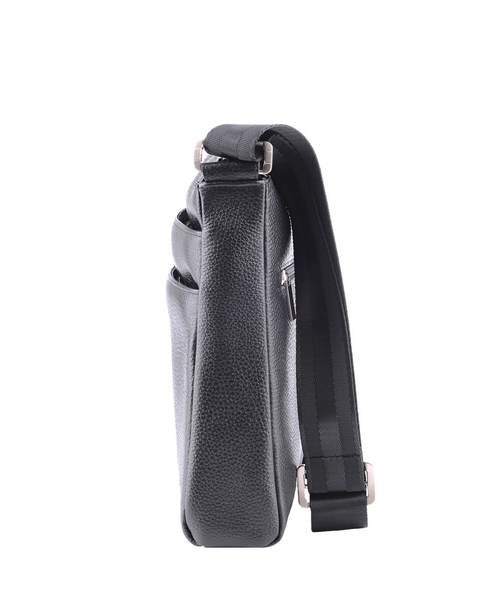 51676 Сумка SILVESTER DEERSKIN кожа черный (Черный/21*25*5/натуральная кожа/R.Blake)