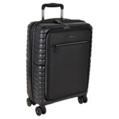 Р0007 (2-ой) Black (20) пластик PP (полипропилен) чемодан малый (Черный/37*54*23/полипропилен/S/2,86 кг/40 литров/Polar)