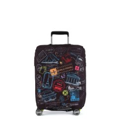 W1080-M FABRETTI Чехол для чемодана 92%полиэстер 8%спандекс (черный/92%полиэстер 8%спандекс/M/FABRETTI)