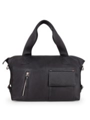 812-21489-1 Сумка дорожная экокожа (Пеллекон) (черный/34*30*13/экокожа/PELLECON)