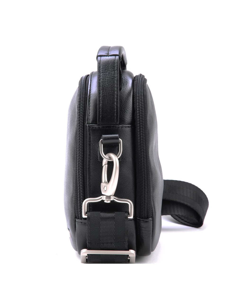 52147 Сумка BENJAMIN BLACK кожа черный (Черный/14*17*8/натуральная кожа/R.Blake)