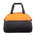 2-168 Сумка дорожная (Сатин/оранжево-черный)) (Черный/оранжевый/43*31*29/текстиль/ANTAN)