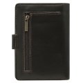 763 Портмоне с блоком для прав и отделением для паспорта (Сахара ) (черный/10*14*3/натуральная кожа/Dimanche)