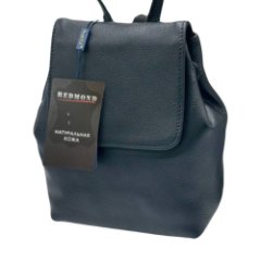 8030К Рюкзак женский натуральная кожа (black) (черный/18*21*10/натуральная кожа/Redmond)