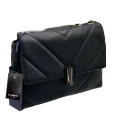 8034К Сумка женская натуральная кожа (черный) (Черный/24*17*8/натуральная кожа/Redmond)