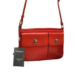 820К Сумка женская натуральная кожа (red) (красный/25*17*8/натуральная кожа/Redmond)