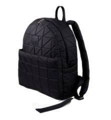 712-3030401 Рюкзак женский черный+треугольники (Dewspo) (Черный/29*35*11/текстиль/KATY NIKOLAEVA)