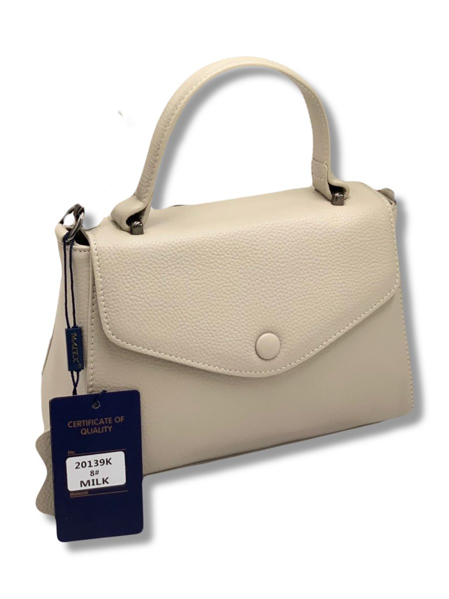 20139К Сумка женская натуральная кожа (milk) (Бежевый/22*15*9/натуральная кожа/Redmond)