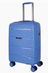47B-005-424 Чемодан 4-х колесный (Голубой/42*66*25/полипропилен/M/3,3 кг/3,3 кг/56 литров/Eberhart)