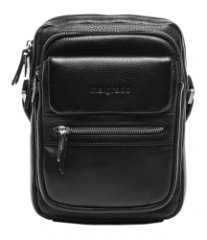 BR11-489 black Сумка мужская натуральная кожа (черный/24*18*4/натуральная кожа/Malgrado)