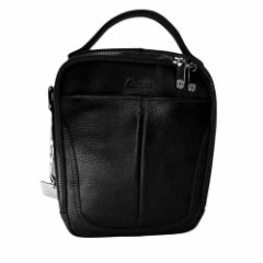 0753-45 Сумка мужская натуральная кожа KARYA (Черный/20*25*9/натуральная кожа/KARYA)