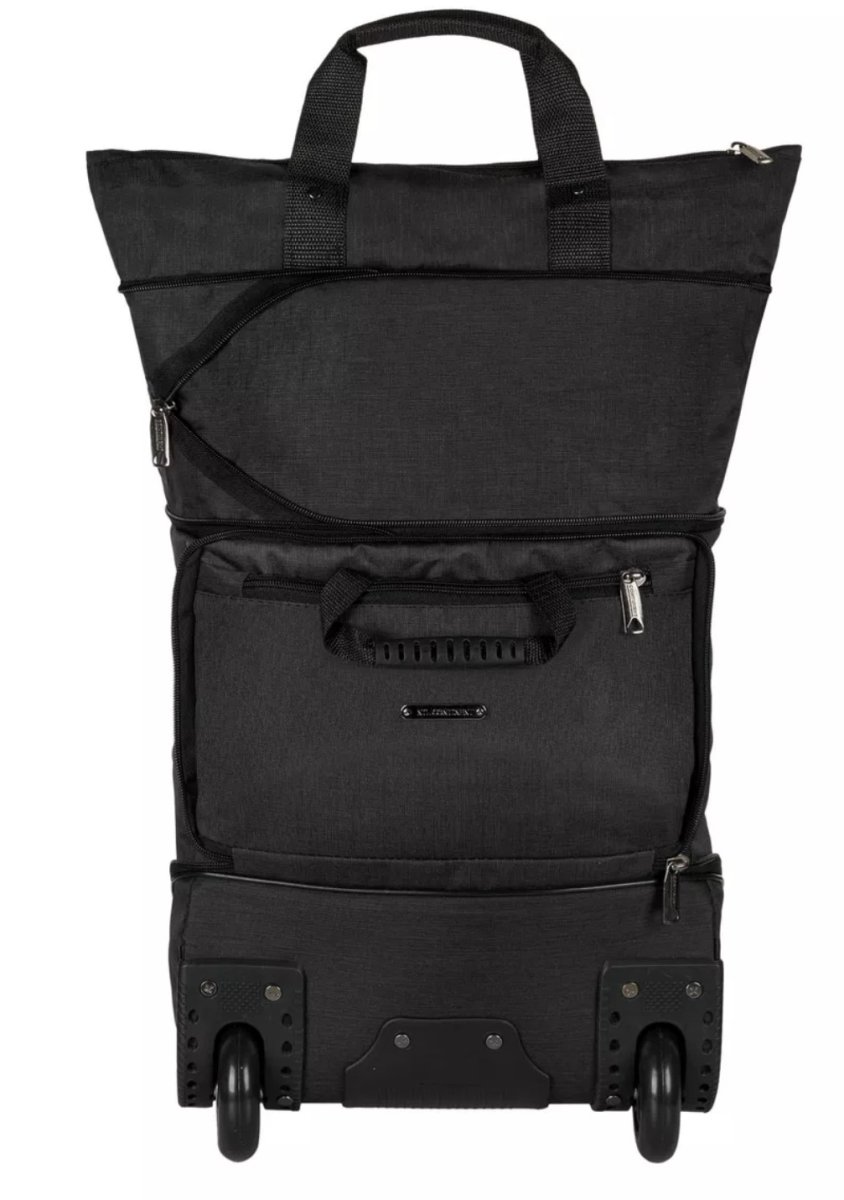 М-40-1 Сумка на колесах катионик черный (черный/34*47*17/62/катионик/NTL Continent)