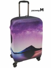 2306 чехол для чемодана (M) (Сиреневый/бифлекс/M/VIP COLLECTION)
