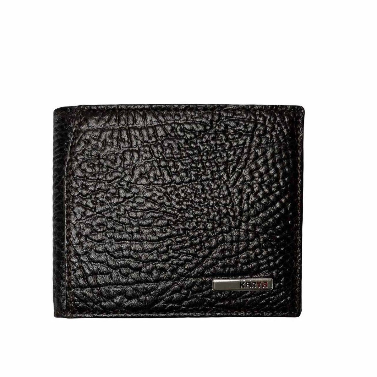 0903-04 Зажим для купюр на магните KARYA (Коричневый/10*8,5*1/натуральная кожа/KARYA)