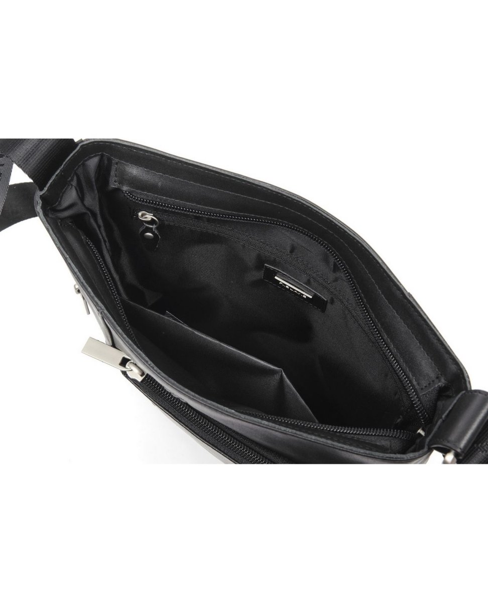 41590 Сумка TEODOR SPORT кожа перфорированная черный (Черный/24*28*4,5/натуральная кожа/R.Blake)