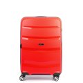 EN7520-24-4 FABRETTI Чемодан 4-х колесный 100% полипропилен (красный/44*67*25/полипропилен/M/3,4 кг/FABRETTI)