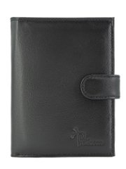105-319-1 Портмоне мужское (Пеллекон) (черный/10,5*13*2/натуральная кожа/PELLECON)