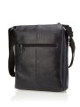 2857 Сумка мужская натуральная кожа (Черный/25*22*5/натуральная кожа)