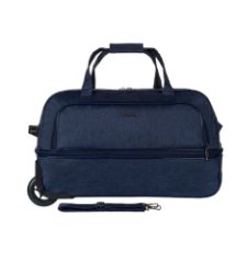 М-118 Сумка на колёсах катионик синий (Синий/50*32*30/полиэстер)