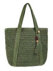 HL 65-012114 Сумка пляжная целлюлоза (зелёный) (зелёный/39*39*2/целлюлоза/Hogerland)