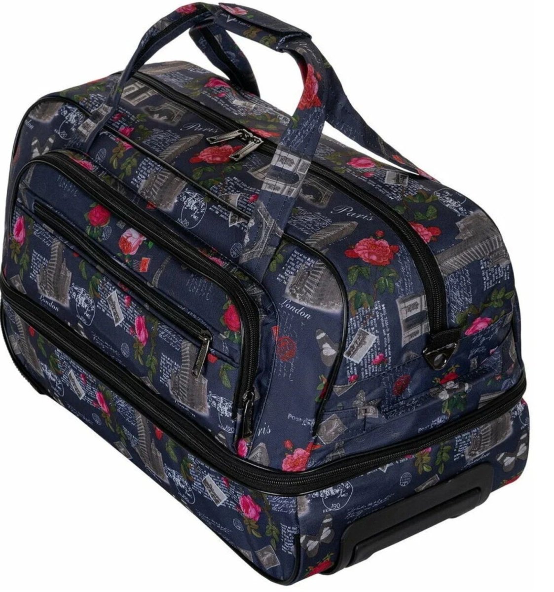 М-16 Сумка на колесах дизайн париж (Серый/49*32*28/полиэстер/NTL Continent)