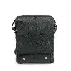 102-817-1 Сумка мужская кожа (Пеллекон) (черный/15*21*6/натуральная кожа/PELLECON)