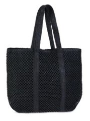 HL 61-012114 Сумка пляжная черный (целлюлоза) (черный/39*39*2/целлюлоза/Hogerland)