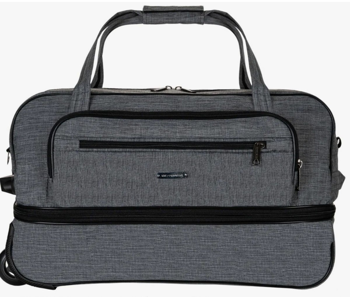 М-16 Сумка на колесах катионик серый (серый/49*32*28/полиэстер/NTL Continent)