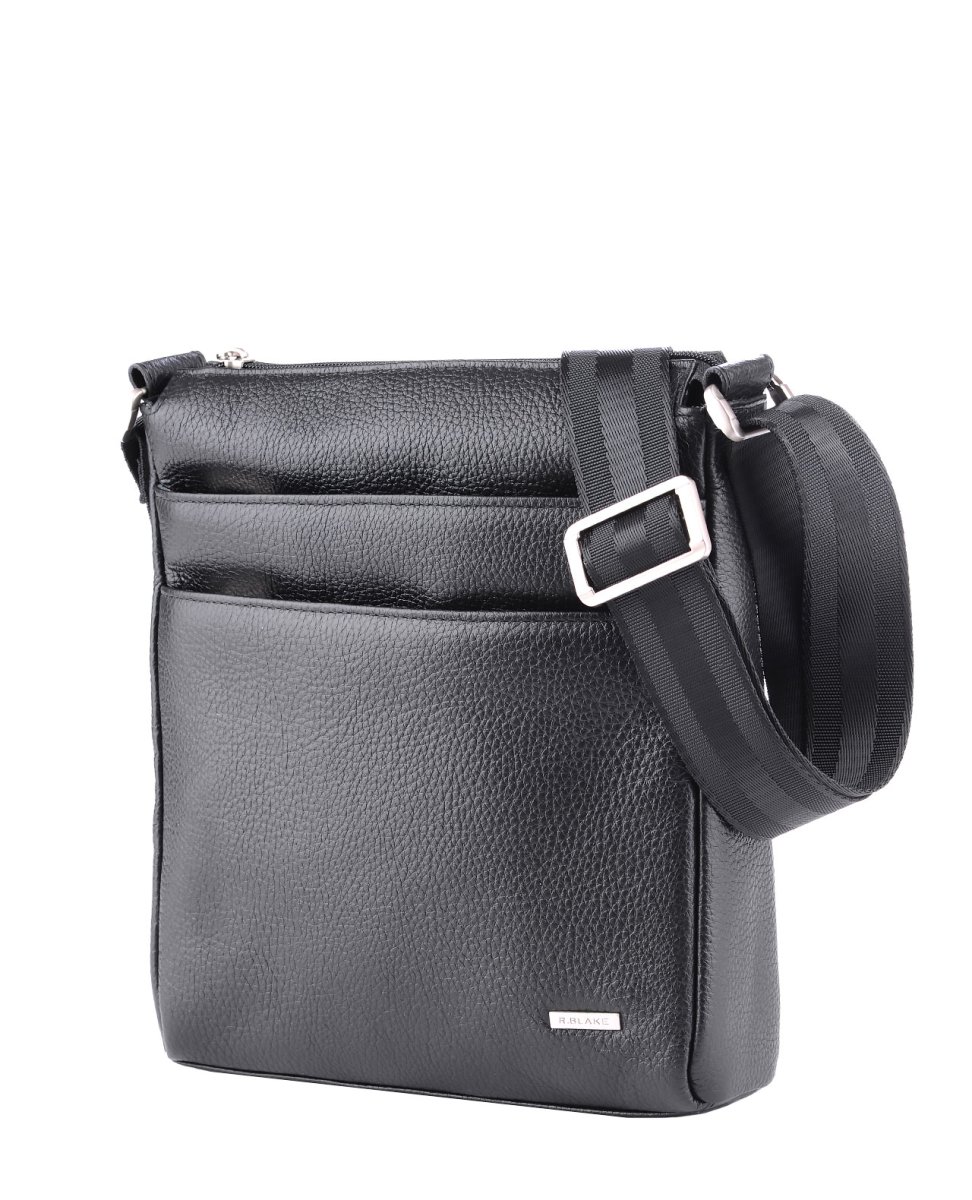 51676 Сумка SILVESTER DEERSKIN кожа черный (Черный/21*25*5/натуральная кожа/R.Blake)