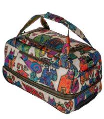 М-198-1 Сумка на колесах дизайн кошки бежевый (бежевый/54*32*32/катионик/NTL Continent)