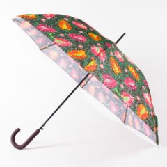 RV-41627 Зонт женский, трость, полуавтомат (эпонж/Russian Look)