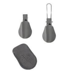 102-718-14 Рожок для обуви в чехле (Пеллекон) (серый/5*8/PELLECON)