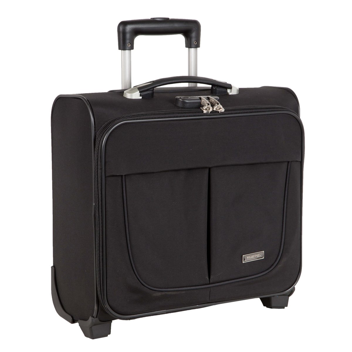 П7108 (черный) сумка Пилотнов.дубл.метал.каркас 2 колеса (Черный/41*39*17/полиэстер/Polar)