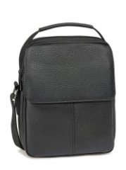 HL 11-625115 Сумка мужская натуральная кожа  (черный/20*26*7/натуральная кожа/Hogerland)