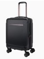08C-009-420 Чемодан 4-х колесный (Черный/37*55*22/поликарбонат/S/2,7 кг)