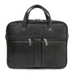 812-21169-1 Портфель мужской (Пеллекон) (Черный/34*26,5*7/Экокожа)